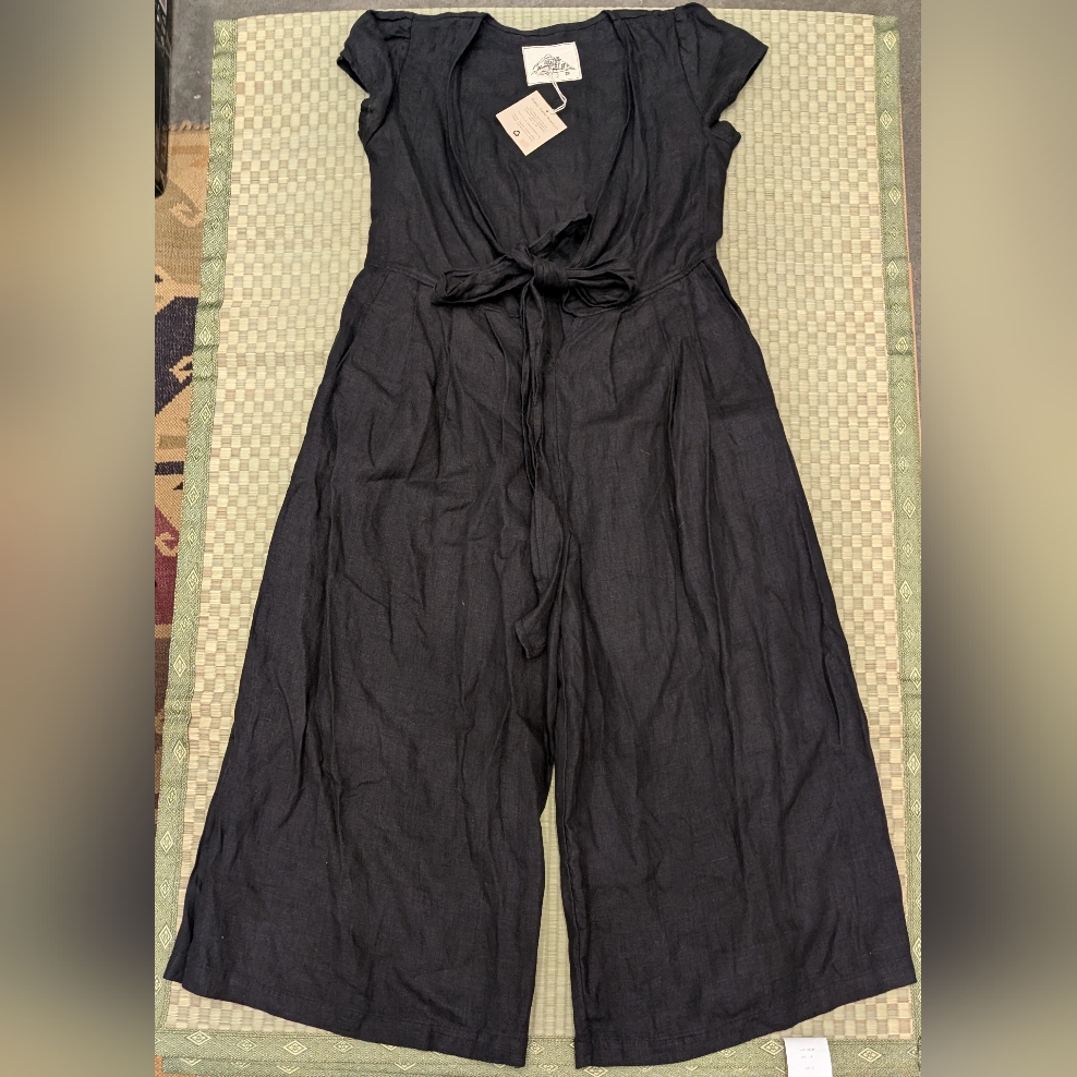 Nwt Sugar Candy Mountain Angela Linen Jumpsuit Women's Size Xs Made In Usa
